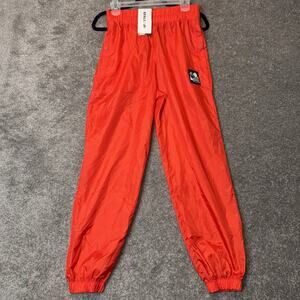 New Balance x Staud‎ Womens Track Pants Fiery Red Joggers Windbreaker small NWT